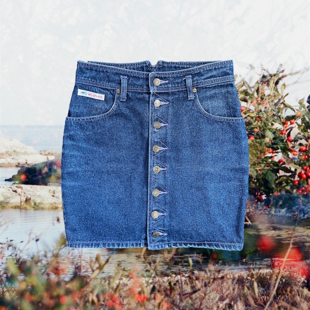 28” Waist Weipeg Denim Skirt
